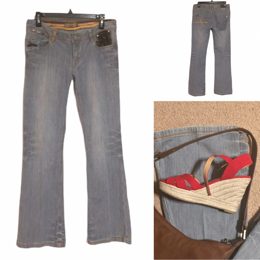 Luxirie vintage style flare bohemian jeans 29